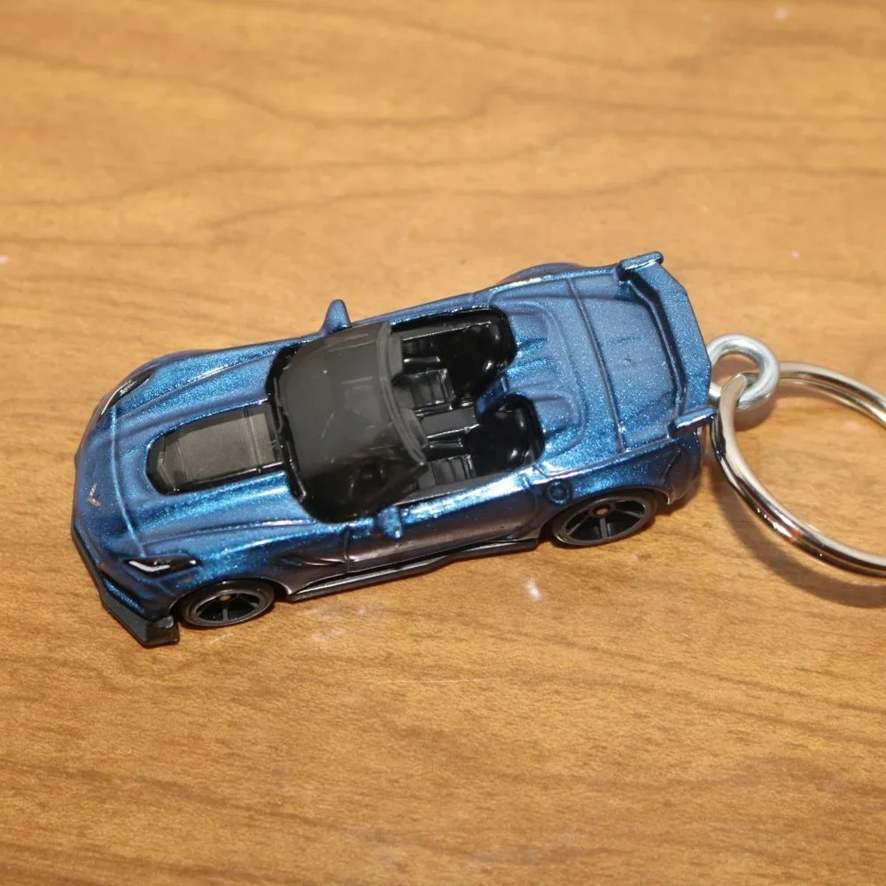 COPY - Hot Wheels Factory Fresh Corvette CUSTOM keychain